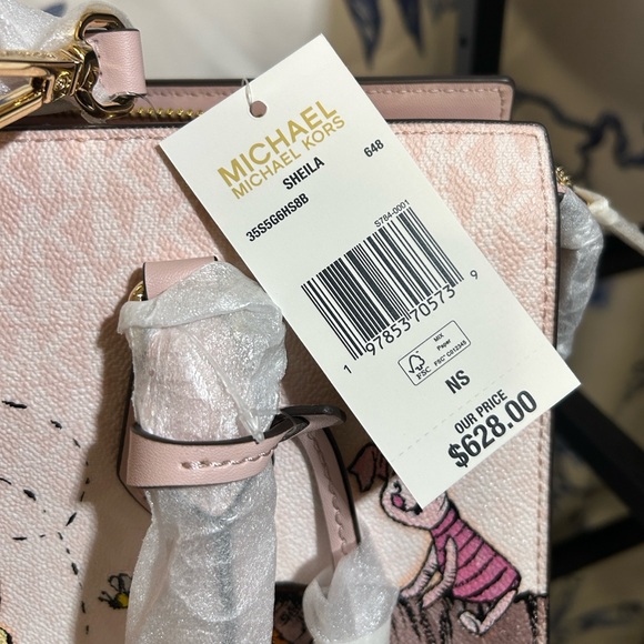 *SALE*Michael Kors Winnie Pooh Satchel w/ Crossbody Strap/Valentine Gift 💝 New! - Picture 9 of 13
